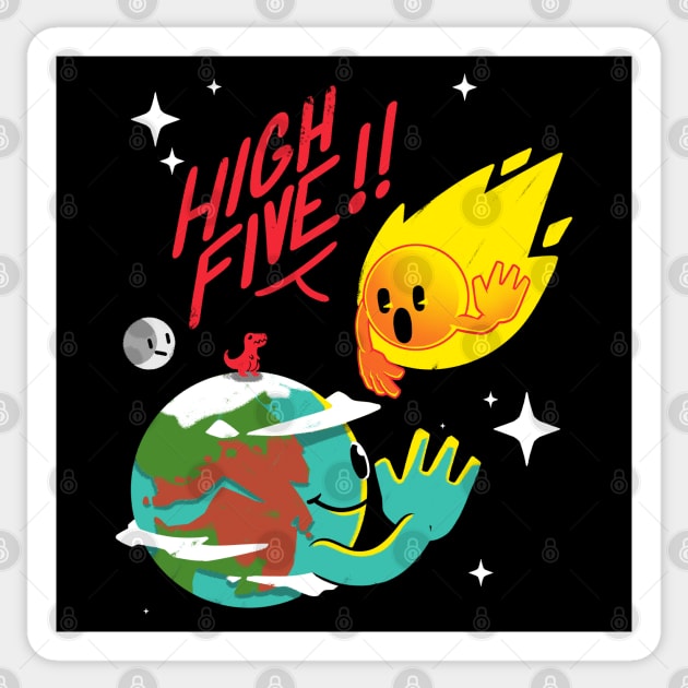 High Five! Sticker by TheTeenosaur